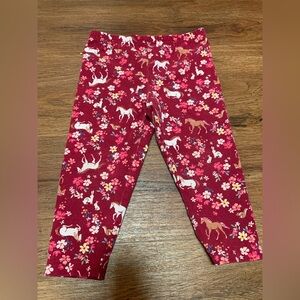 Floral Horse Print Leggings